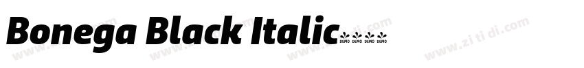 Bonega Black Italic字体转换